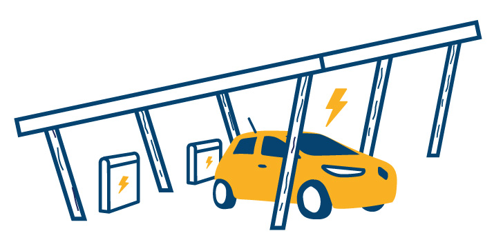 Ombrières et mobilité électrique